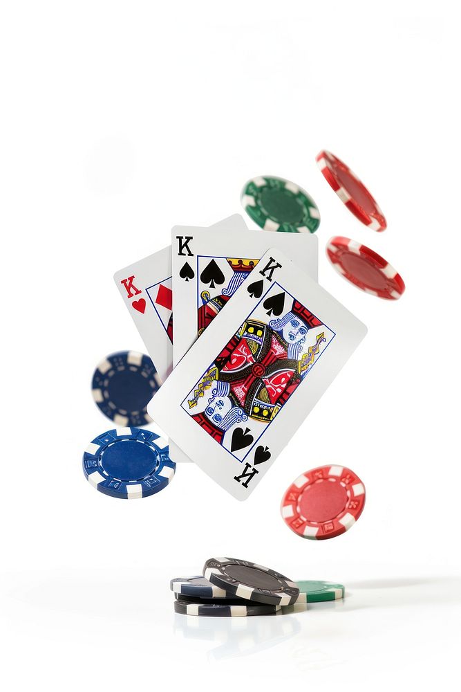 Playing cards four aces poker hand gambling paper game.