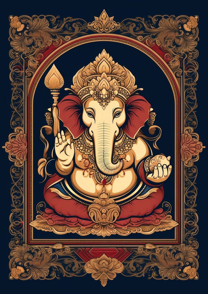 An Ganesha art representation spirituality.
