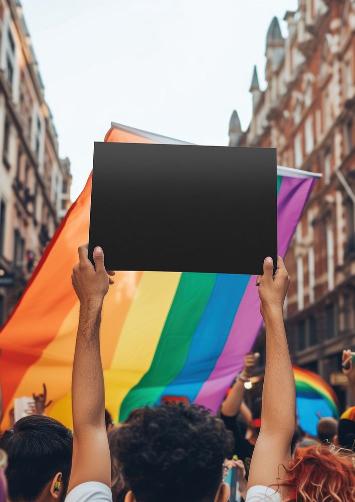 LGBTQ+ parade sign