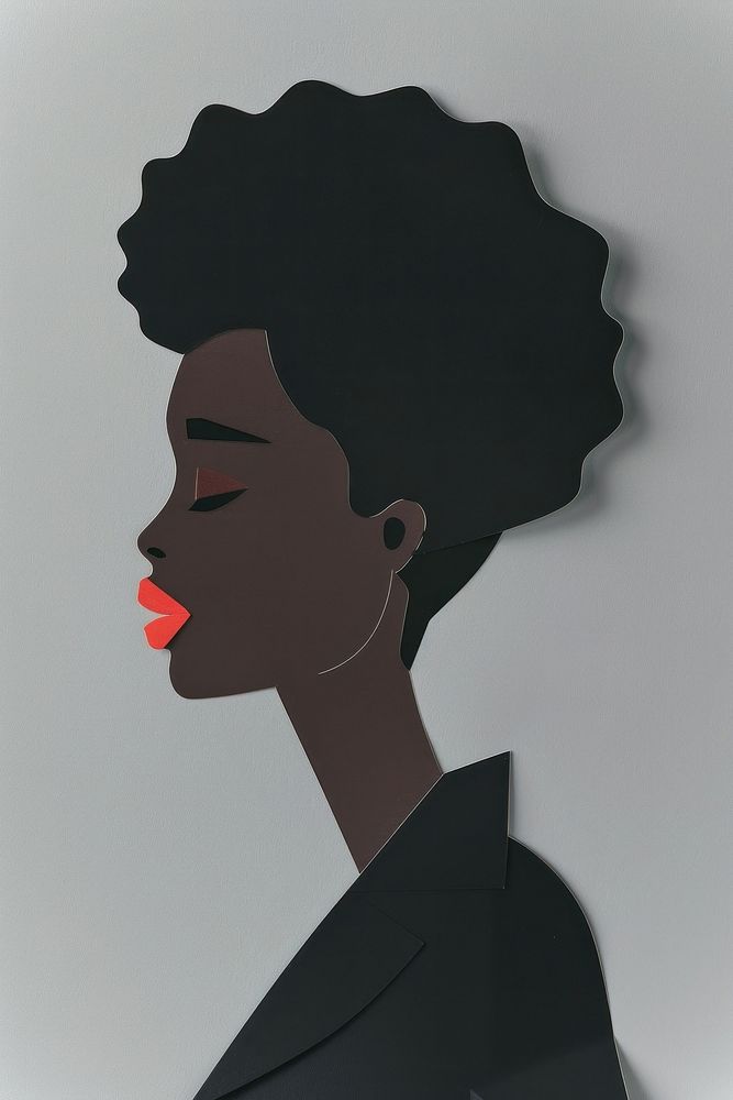 Black woman photography accessories silhouette.