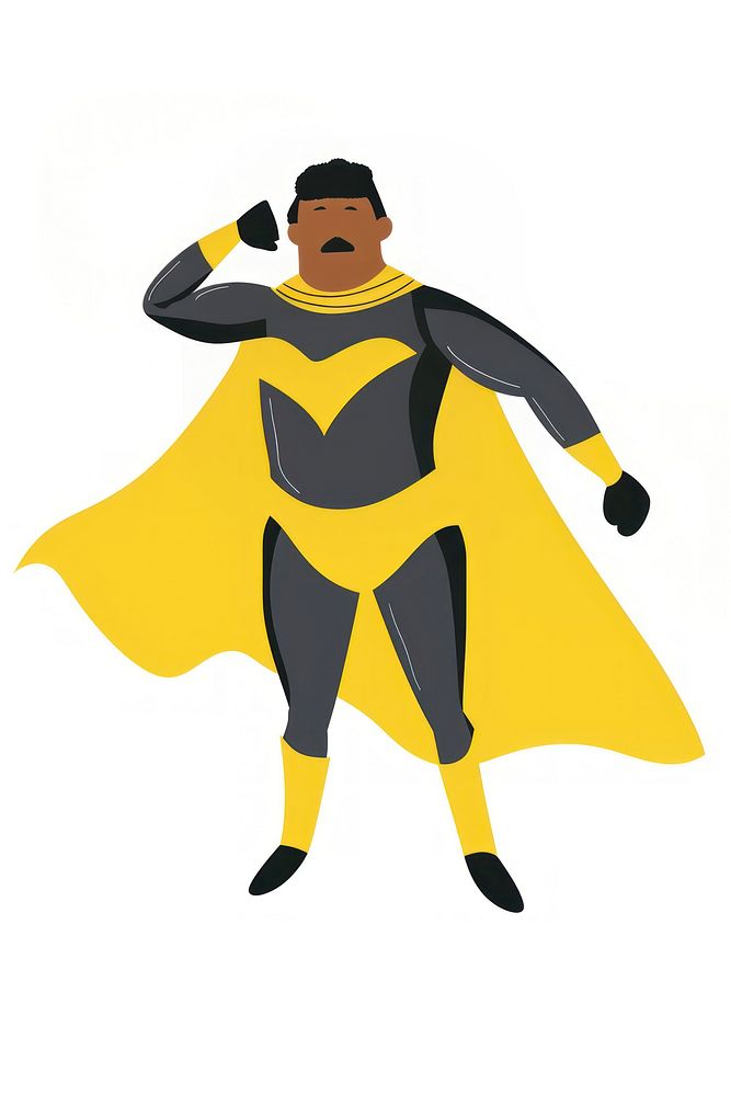 Black daddy superhero person invertebrate clothing.