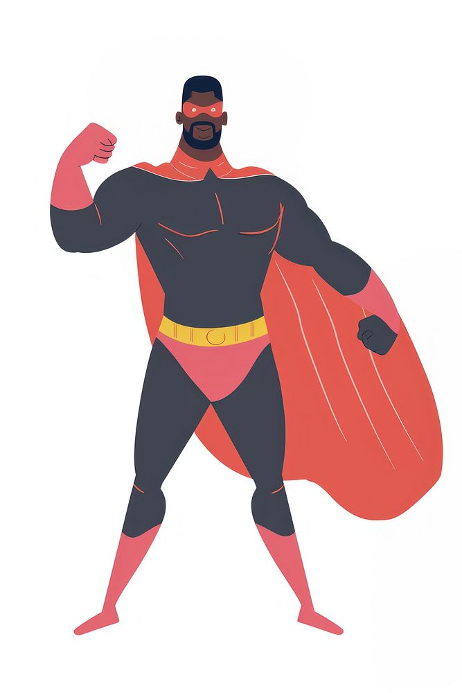 Black daddy superhero person clothing apparel.