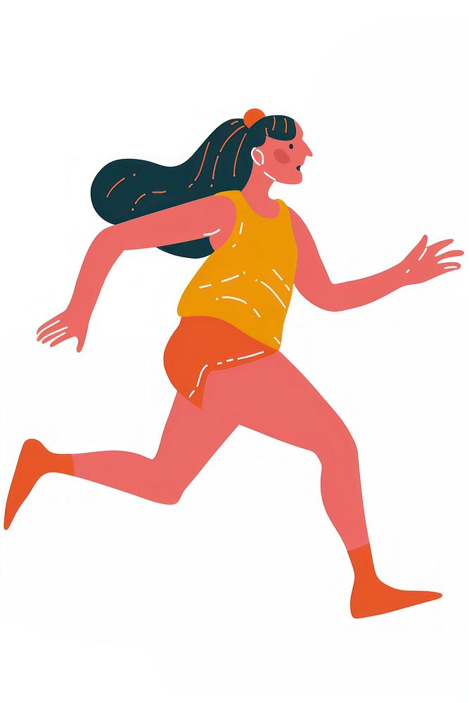 Woman is a runner person recreation dancing.