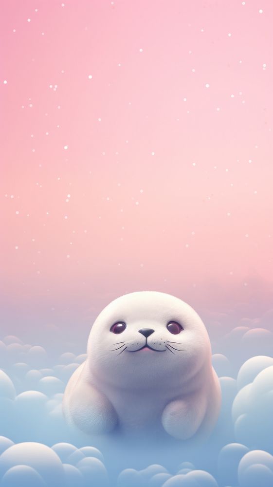 Seal dreamy wallpaper cartoon outdoors animal.