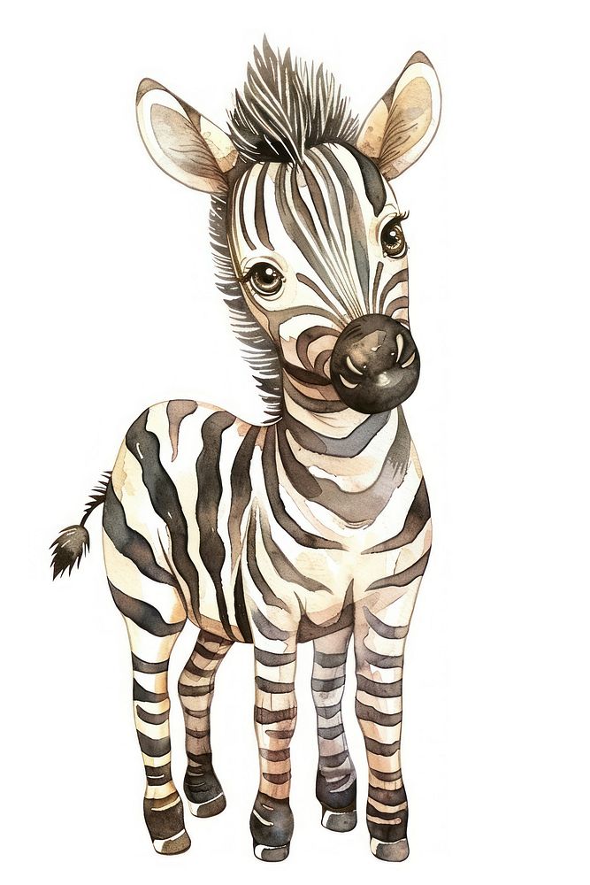 Baby zebra wildlife animal mammal.