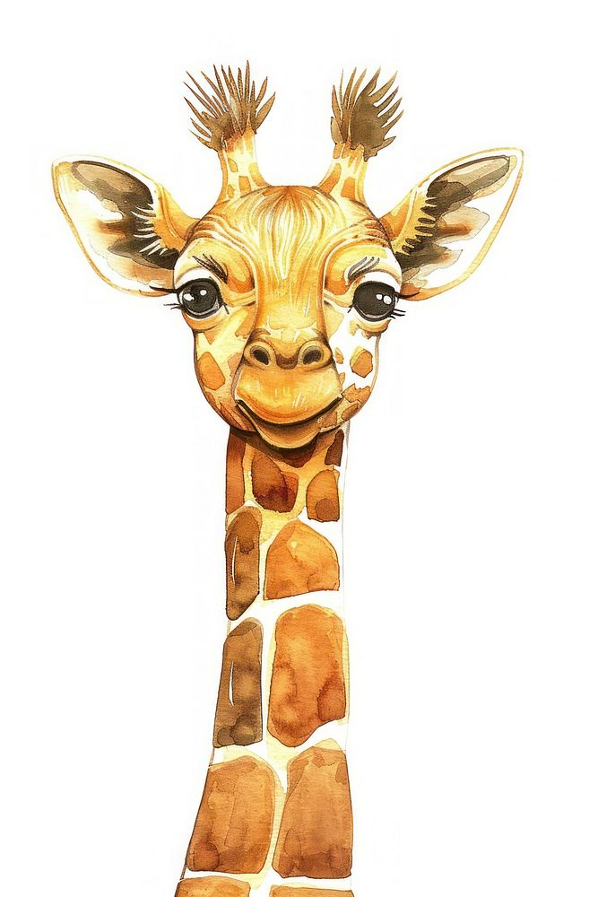 Baby giraffe wildlife animal mammal.