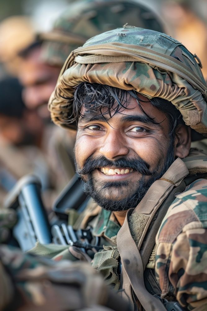 Military south asian man soldier person human.
