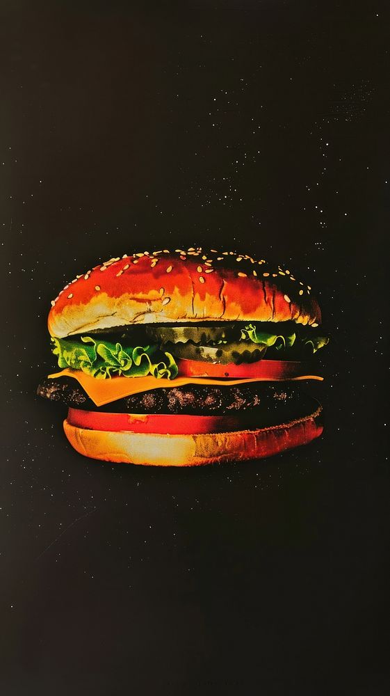 Burger food food presentation.