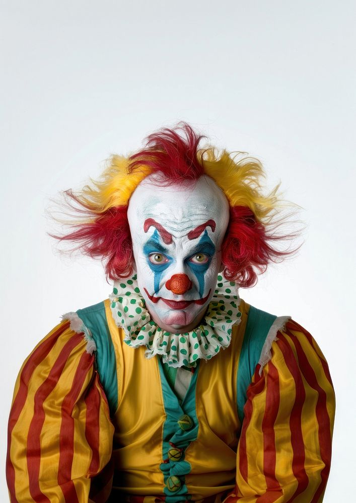 Clown clown face performer.