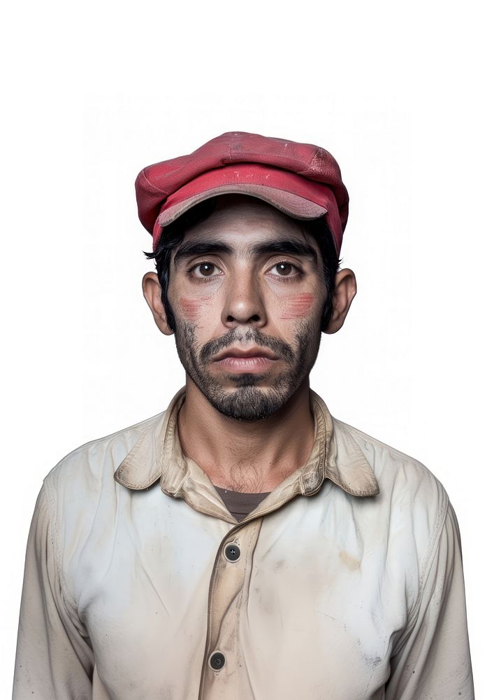 Factory latin worker photo face photography.