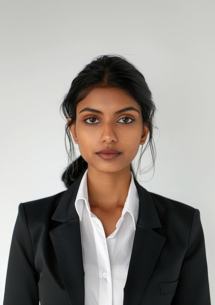 Indian businesswoman photo face hair.