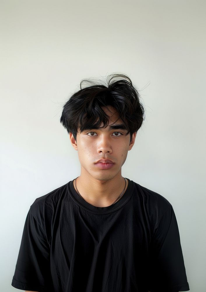 Thai male photo face hair.