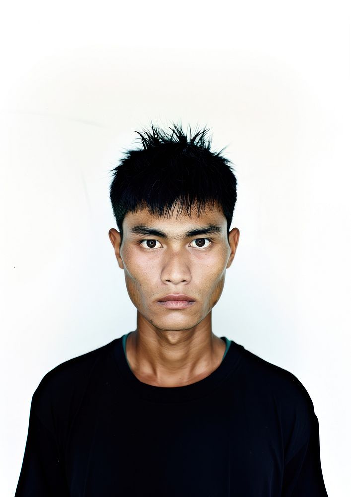 Thai male photo face hair.