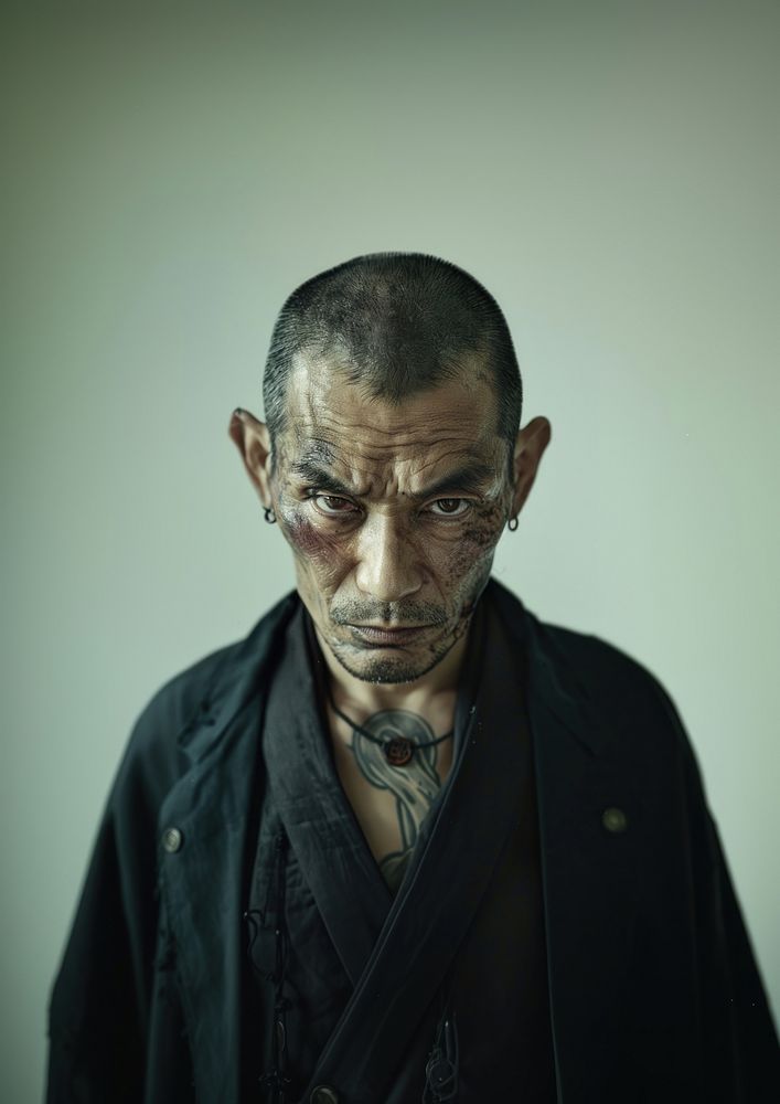 Yakuza photo face photography.