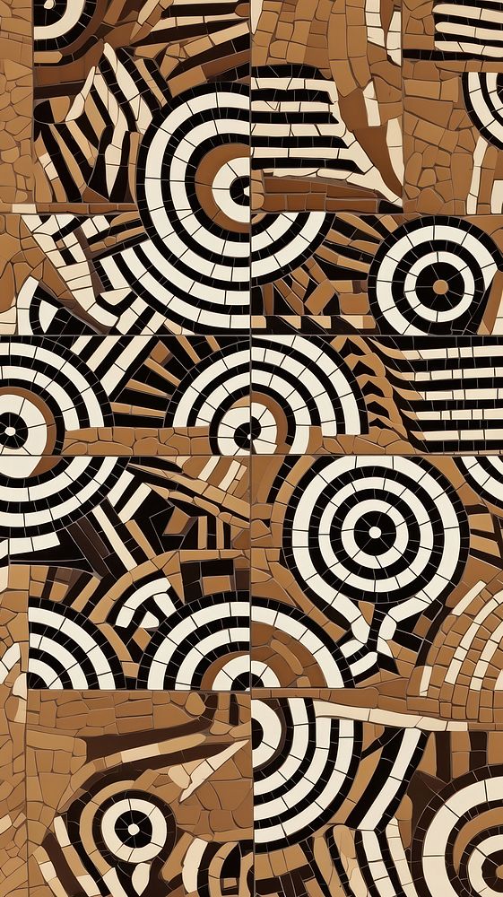 African art tile pattern mosaic rug home decor.