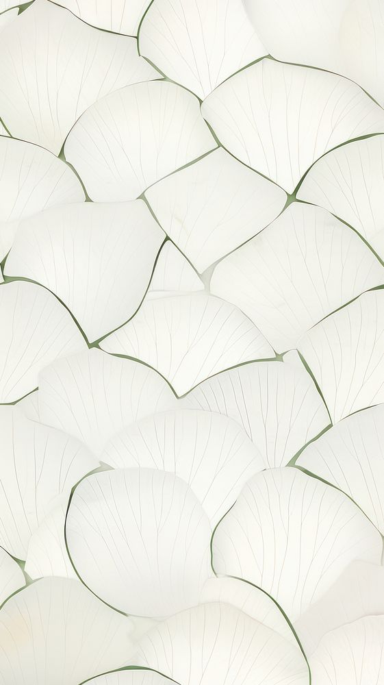 Ginkgo leaf tile pattern blossom flower petal.