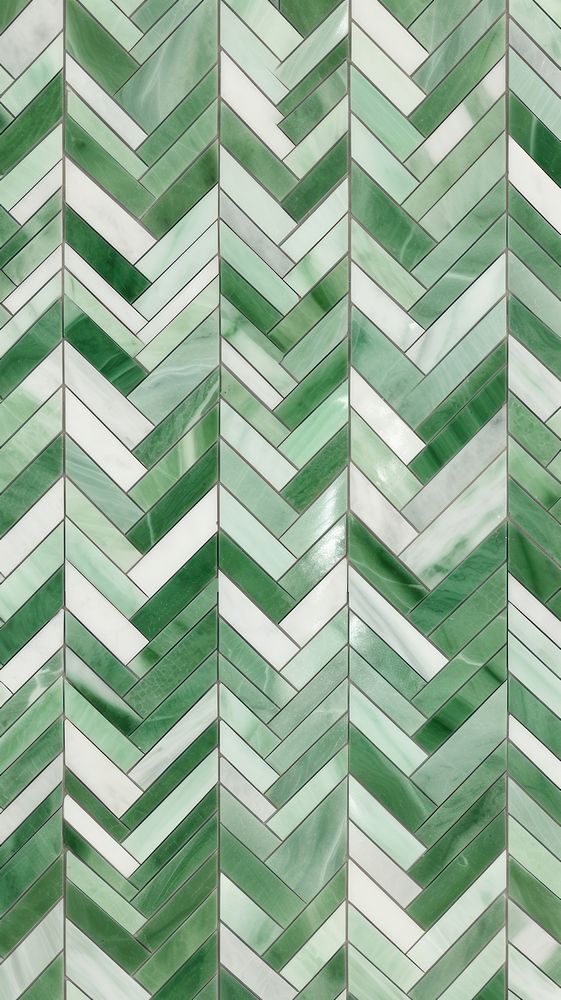 Chevron tile pattern green architecture accessories.
