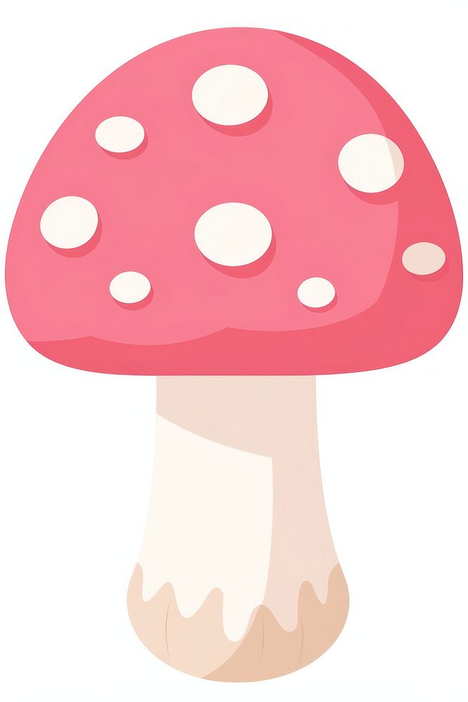 Flat design toadstool pink chandelier astronomy mushroom.