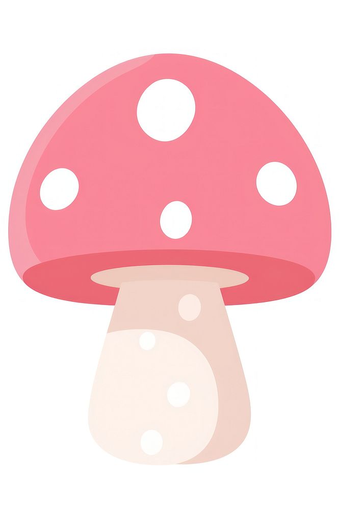 Flat design toadstool pink astronomy outdoors mushroom.
