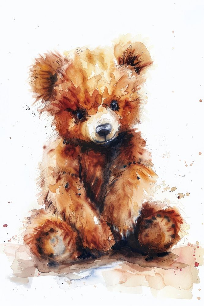 Teddy bear fluffy animal canine mammal.