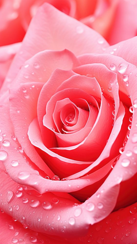 Water droplet on roses valentines-day flower blossom plant petal.