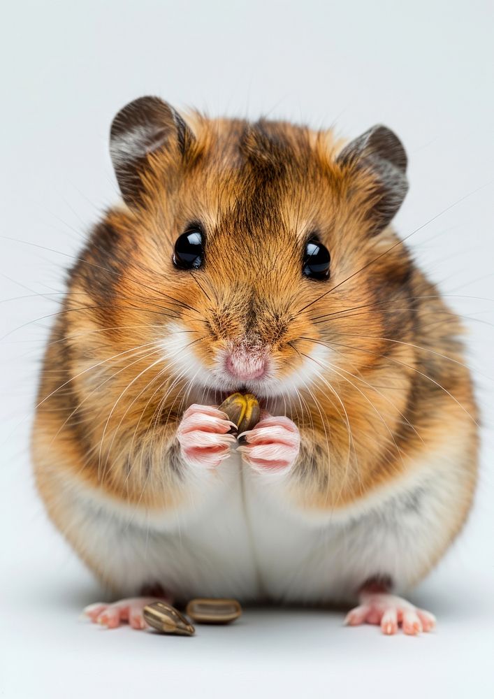 Hamster eat sunflowerseed animal mammal rodent.