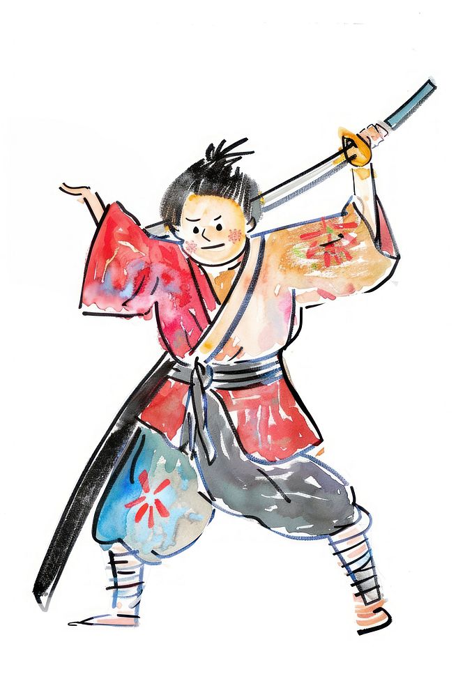 Samurai person weaponry human.