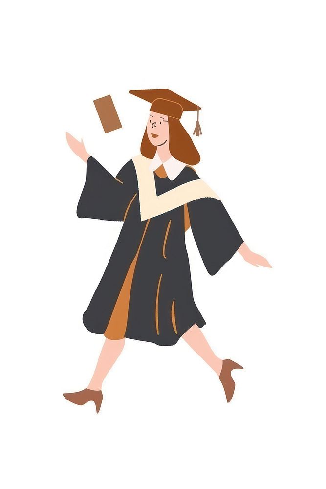 Woman graduated person graduation clothing.