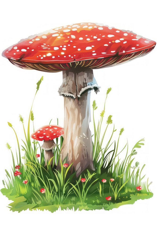 Toadstool mushroom amanita fungus.