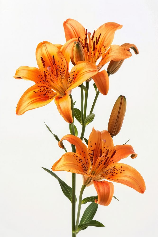 Tiger lilies blossom flower anther.