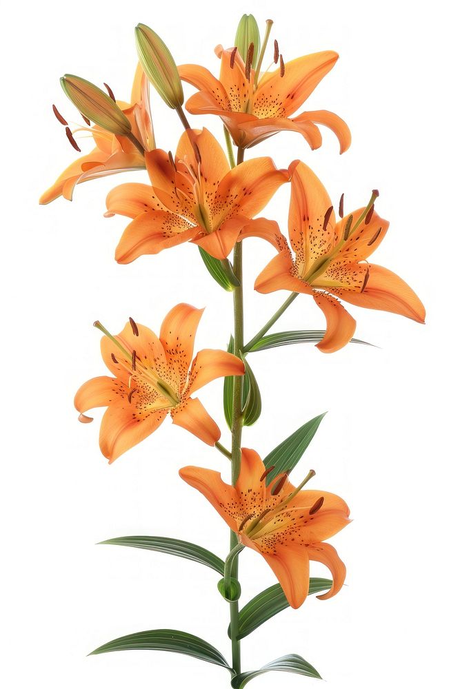 Tiger lilies blossom flower anther.