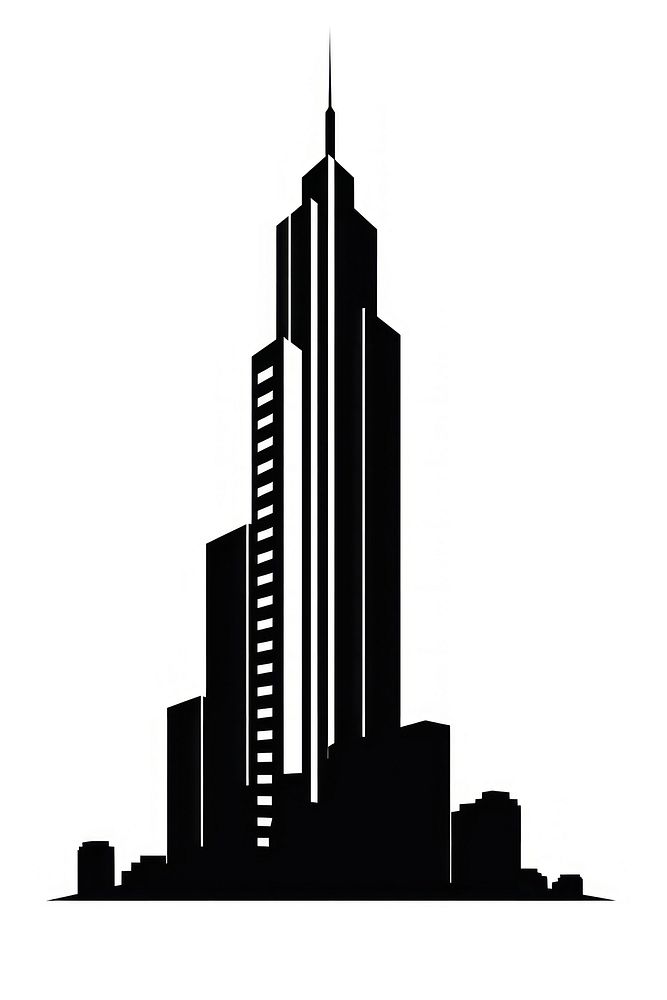 Building silhouette architecture skyscraper metropolis.