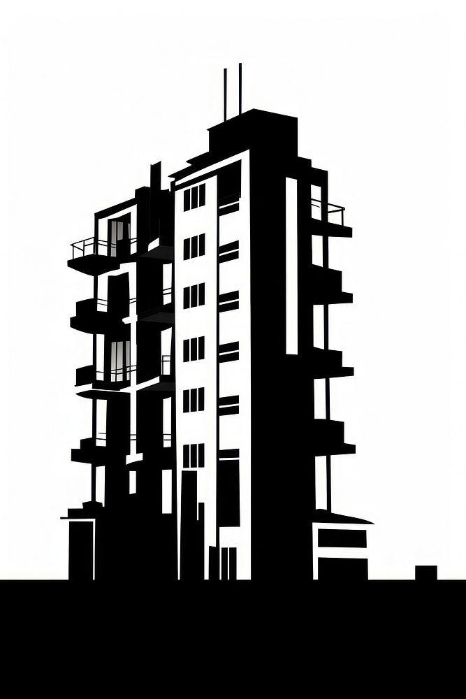 Building silhouette art architecture illustrated.