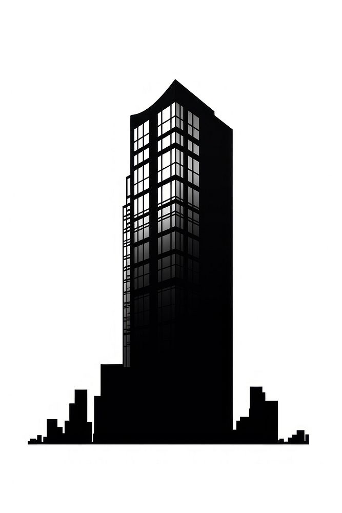 Building silhouette architecture skyscraper metropolis.
