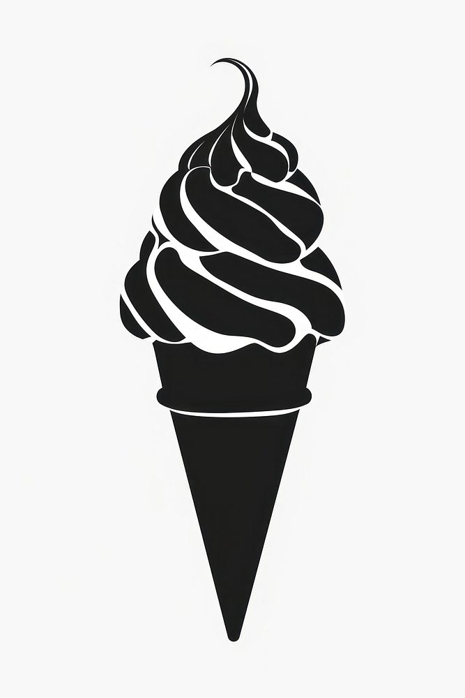 Ice cream silhouette dessert bottle shaker.
