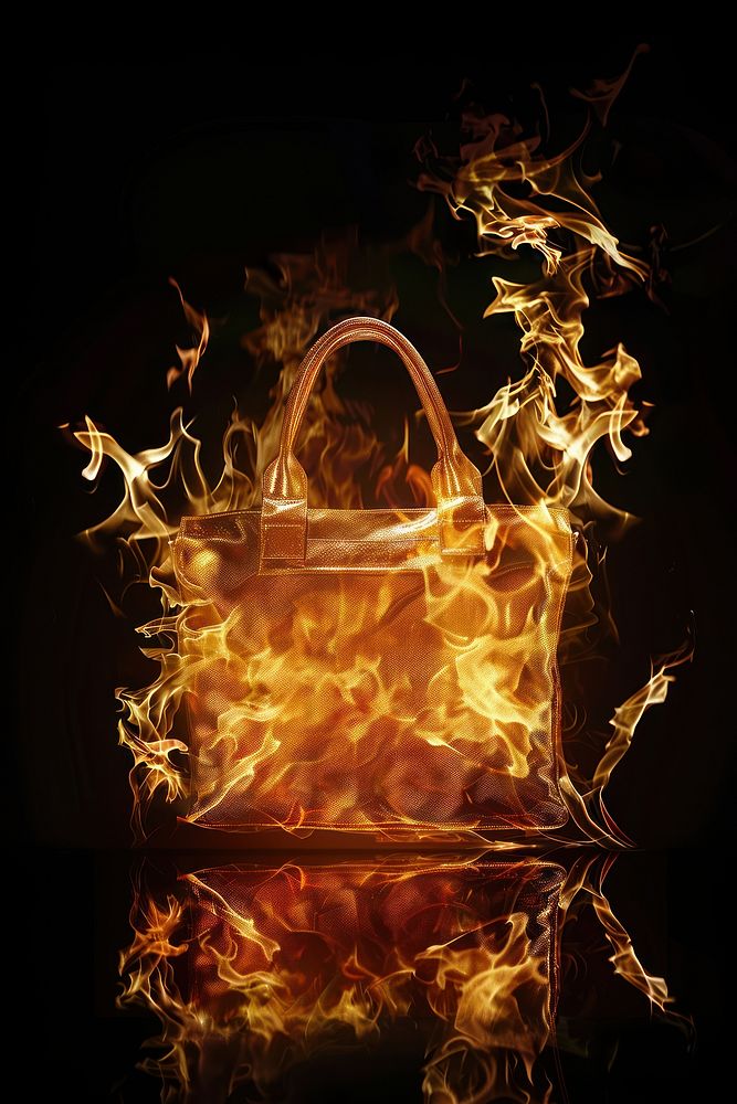 Photo of bag flame fire accessories.