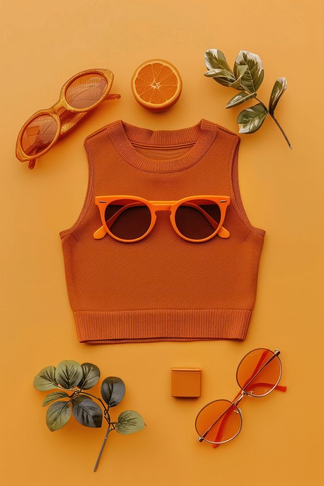 Orange accessories sunglasses accessory.