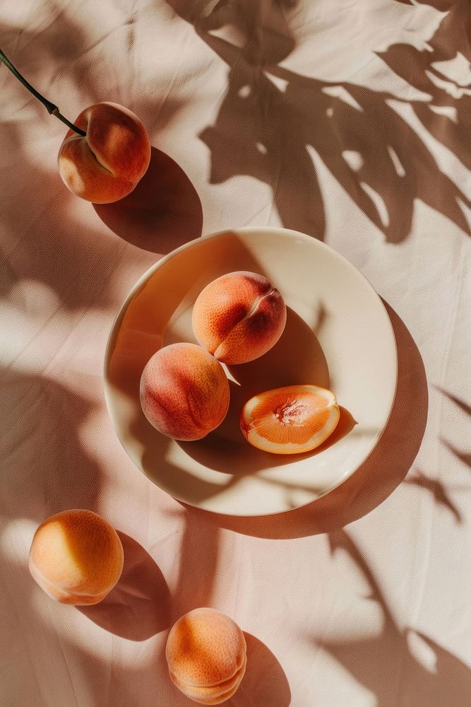 Peach produce fruit plant.