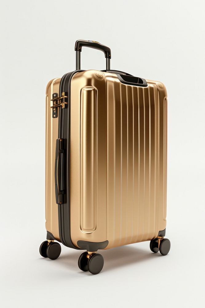 Luggage suitcase white background architecture.