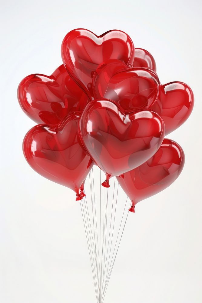 Heart shape balloons celebration anniversary decoration.