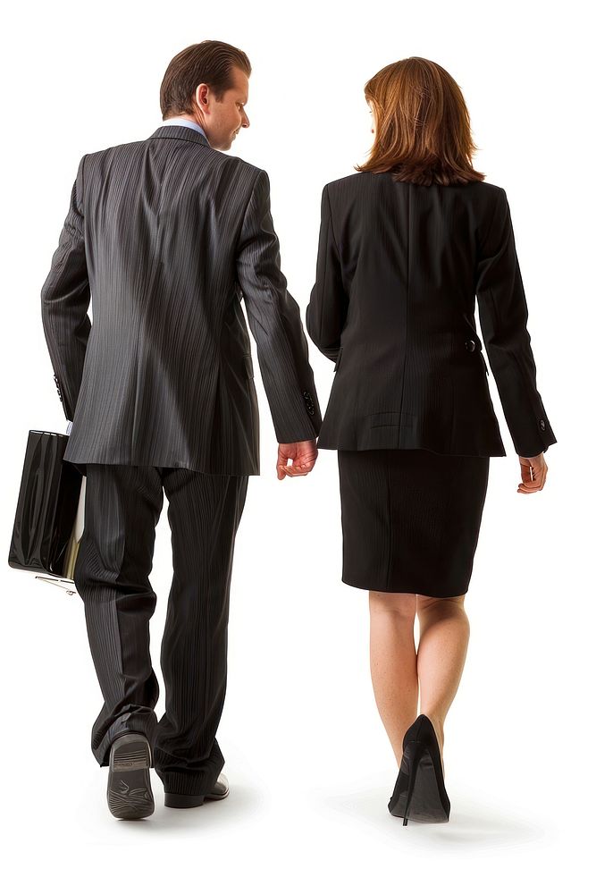 Business people walking briefcase footwear adult.