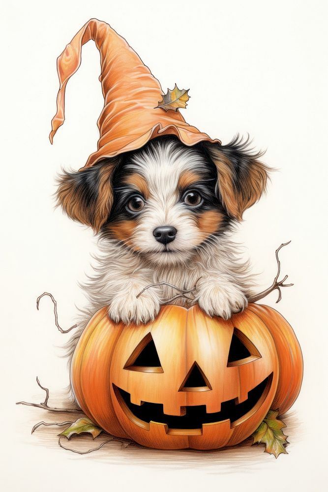 Dog character halloween festival animal canine.
