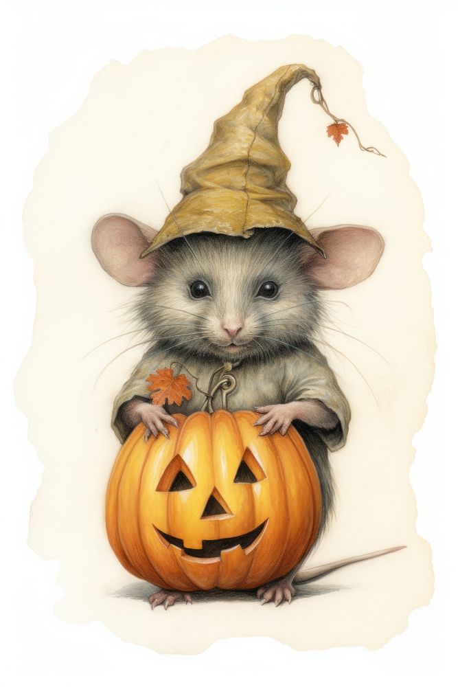 Rat character halloween festival animal mammal.