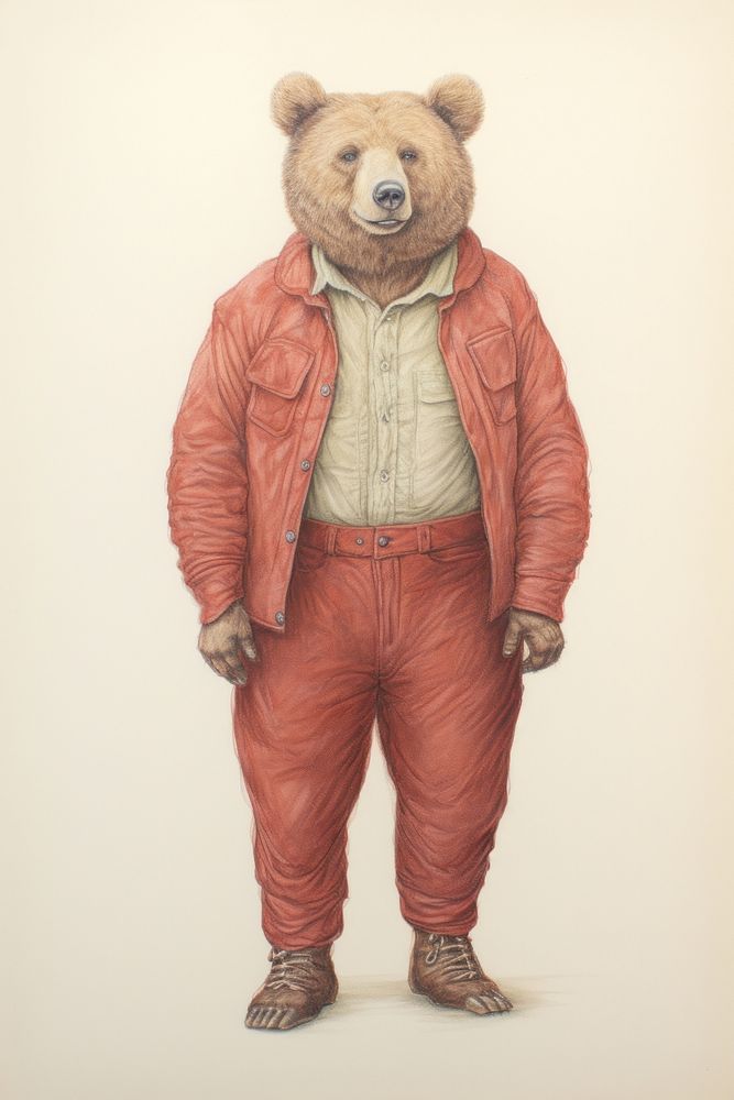 Bear character Makeup clothing wildlife apparel.