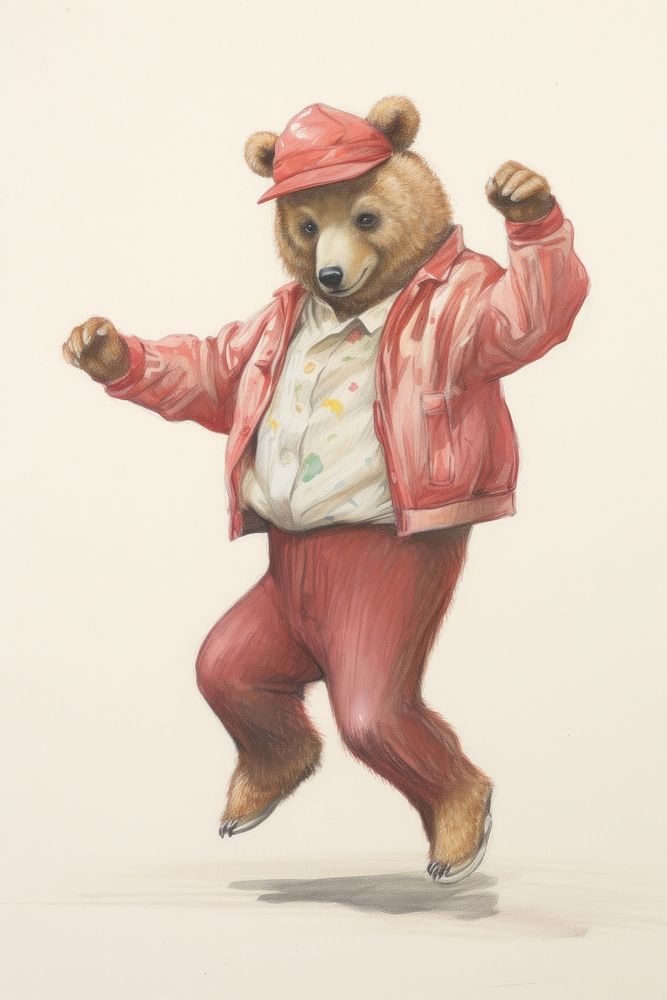 Bear character Music Dance clothing wildlife apparel.