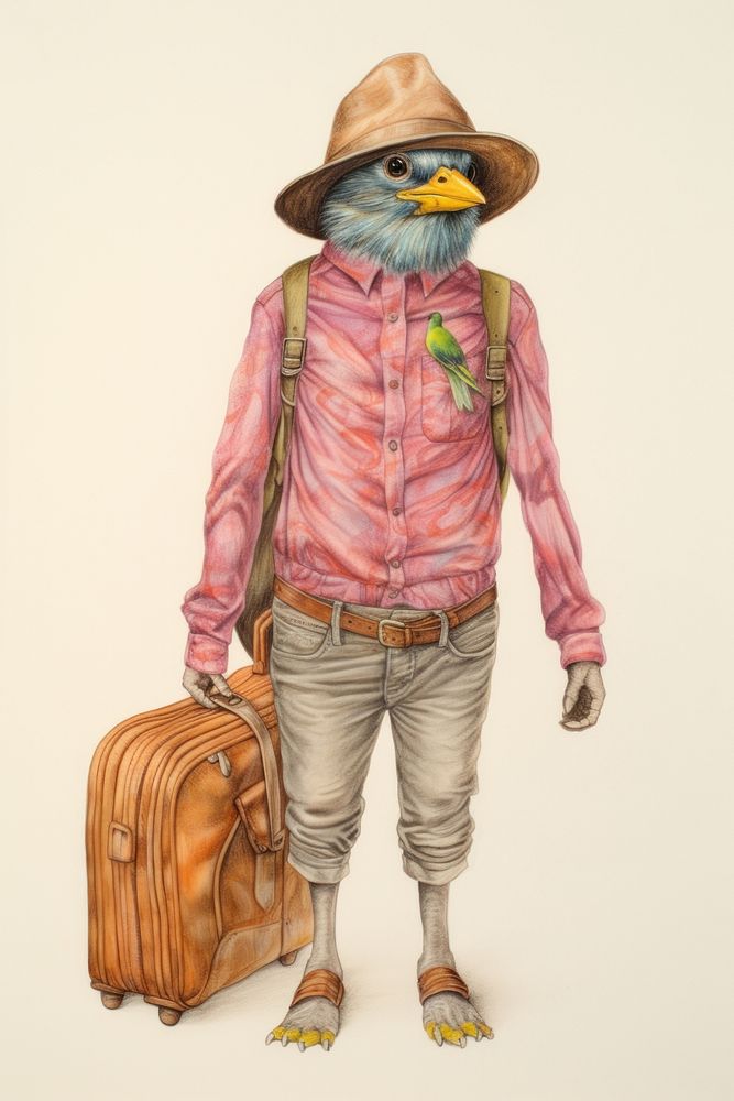 Bird character Summer Travel accessories accessory clothing.