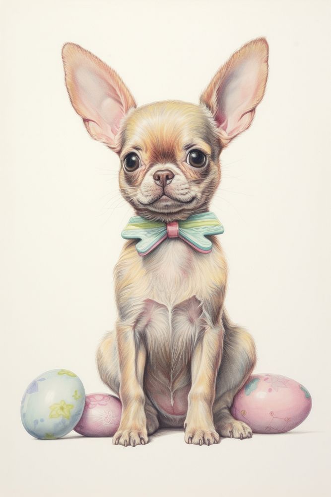 Dog character Easter animal canine mammal.