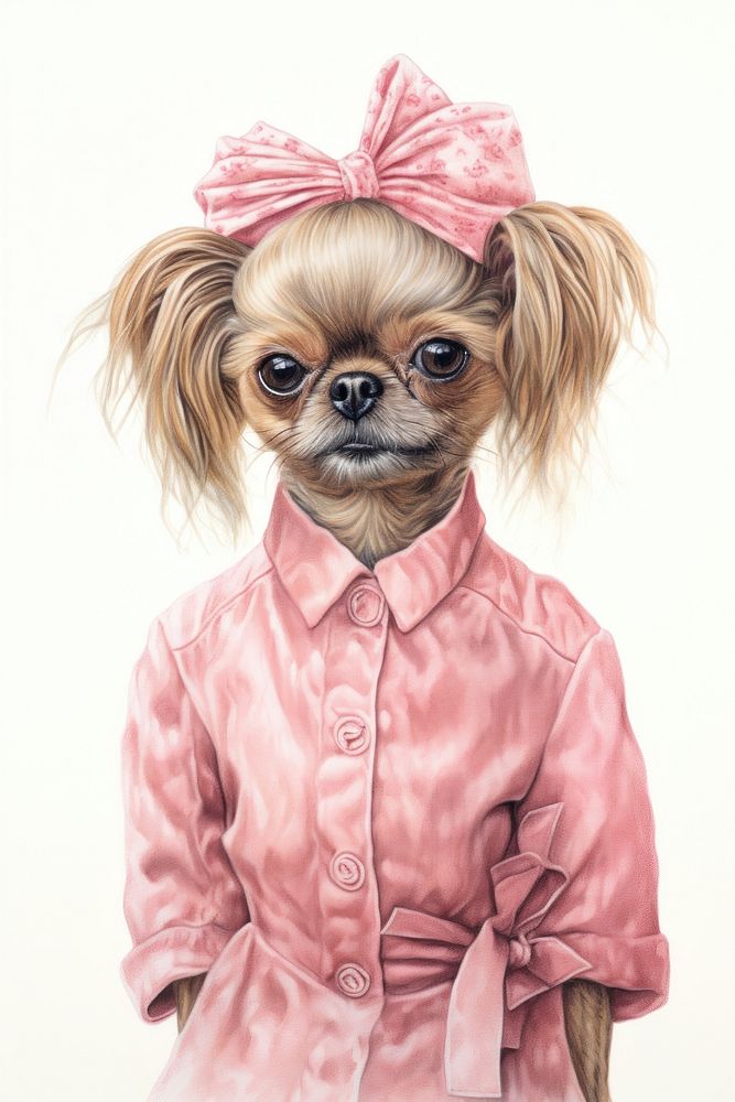 Dog character New Beauty Salon photography portrait clothing.