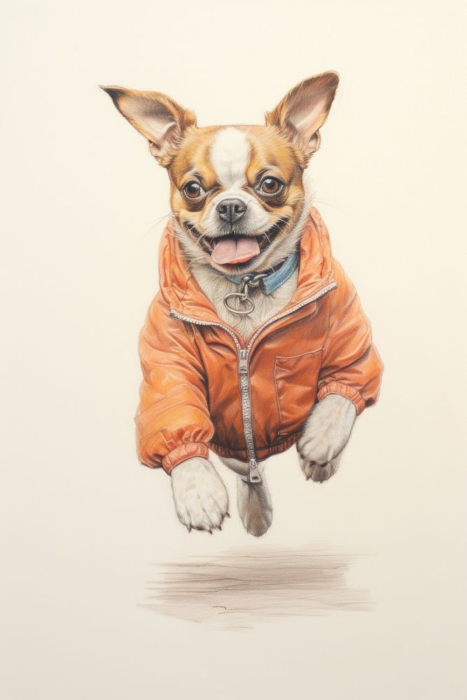 Dog character sportswear Running clothing apparel bulldog.