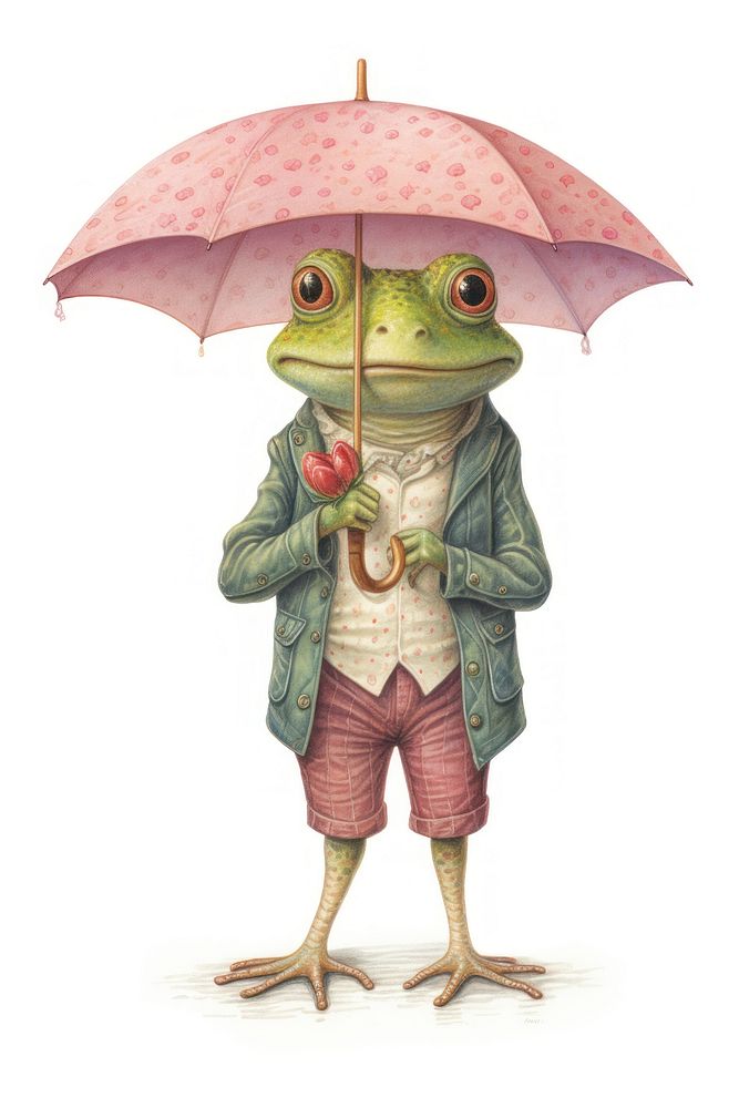 Frog character Love amphibian clothing wildlife.